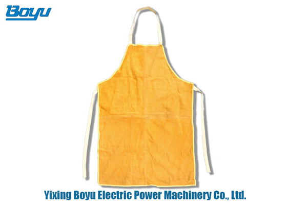 95*70cm Transmission Line Stringing Tools Yellow Cowhide Welding Apron