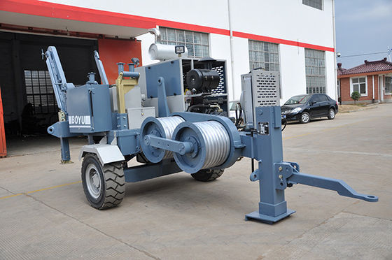 150kN Transmission Line Stringing Equipment Hydraulic Puller 1400 R/Min