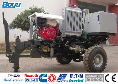 20kN Overhead Line Equipment Hydraulic Tensioner Honda Gasoline Engine D800mm Bull Wheel Speed Reducer German Rexroth