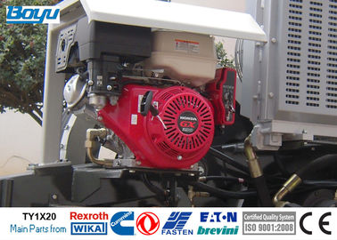 20kN Overhead Line Equipment Hydraulic Tensioner Honda Gasoline Engine D800mm Bull Wheel Speed Reducer German Rexroth