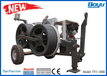 20kN Overhead Line Equipment Hydraulic Tensioner Honda Gasoline Engine D800mm Bull Wheel Speed Reducer German Rexroth