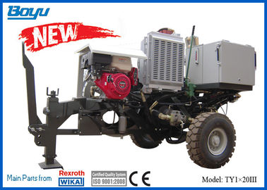 20kN Overhead Line Equipment Hydraulic Tensioner Honda Gasoline Engine D800mm Bull Wheel Speed Reducer German Rexroth